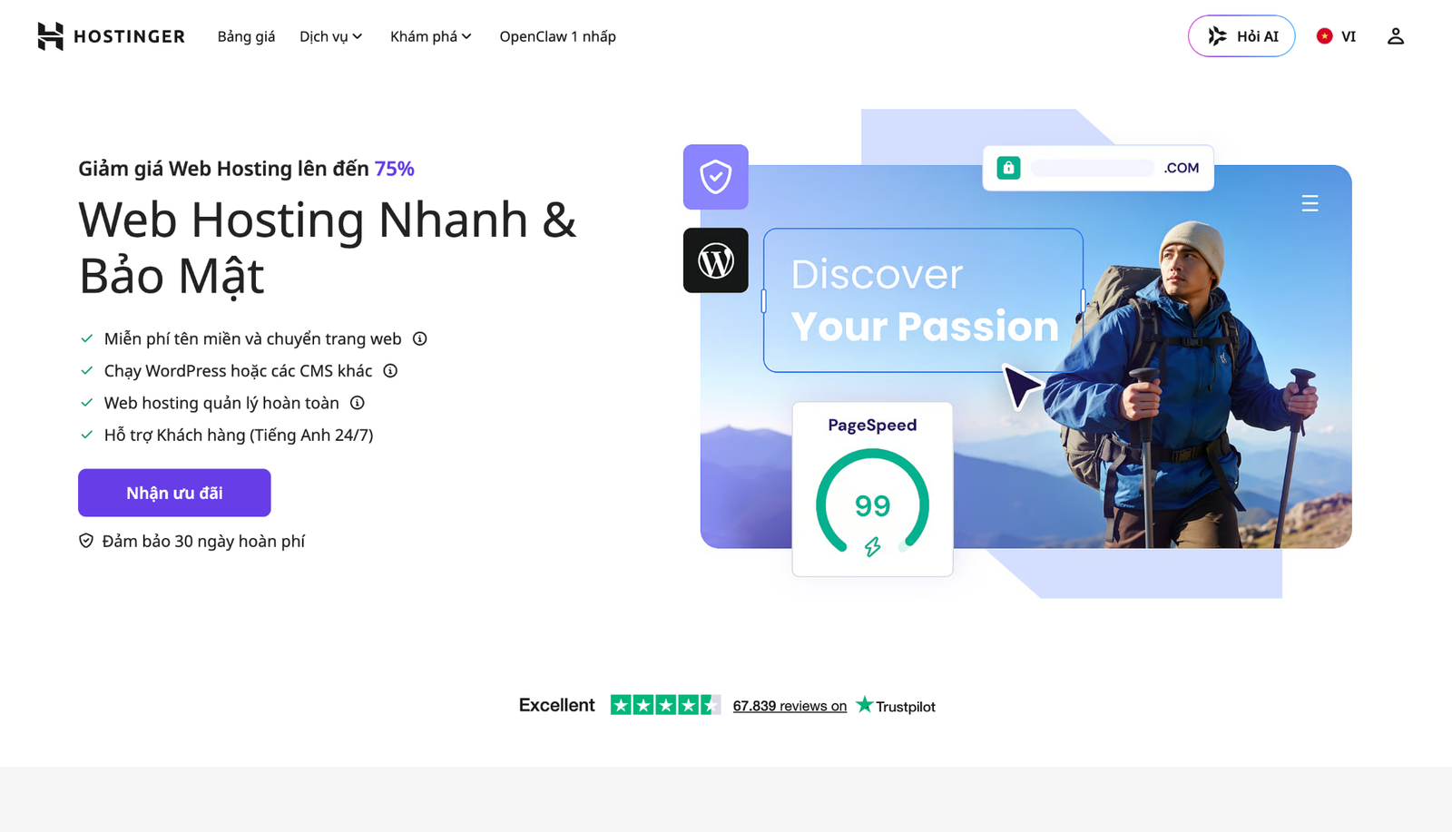 Chọn hosting để đưa landing page lên Internet